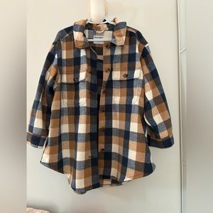 Old Navy Plaid Soft-Brushed Utility Shacket for Women NWOT